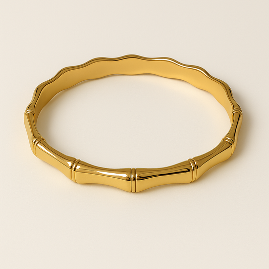 Chunky Bamboo Bangle Bracelet