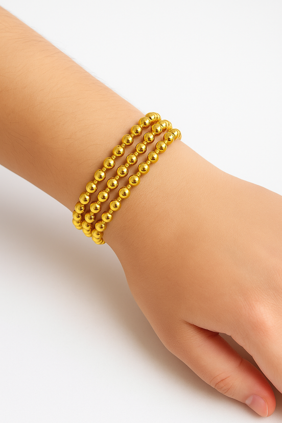 Triple Band Beaded Cuff