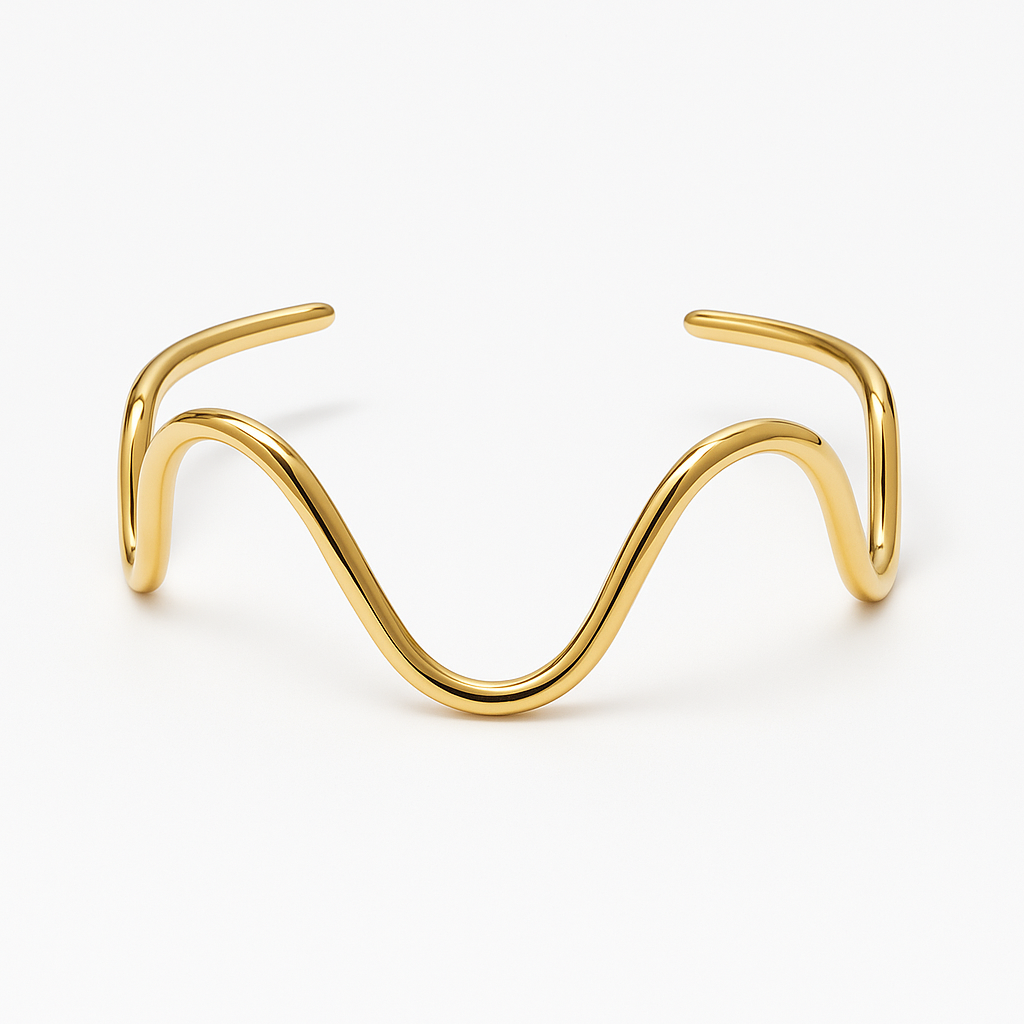 Wavy Bangle Bracelet