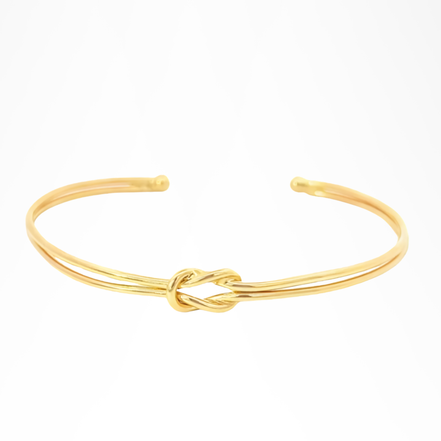 Thin Knot Cuff Bracelet