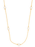 Ball Chain Pearl Accent Necklace