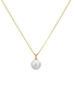 Dainty Pearl Box Chain Necklace